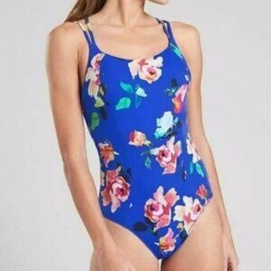 NWT Athleta Cortes Blossom Strappy One Piece Swimsuit Medium